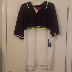 Nautica Blue SailTech Logo Polo Size 3XL